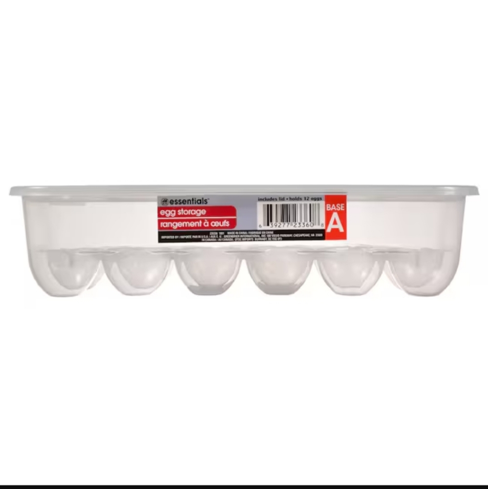 Essentials™ Rectangular Plastic Egg Storage Containers - Picture 3 of 5